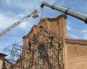 Mirandola – Chiesa di San Francesco – Lavori di restauro